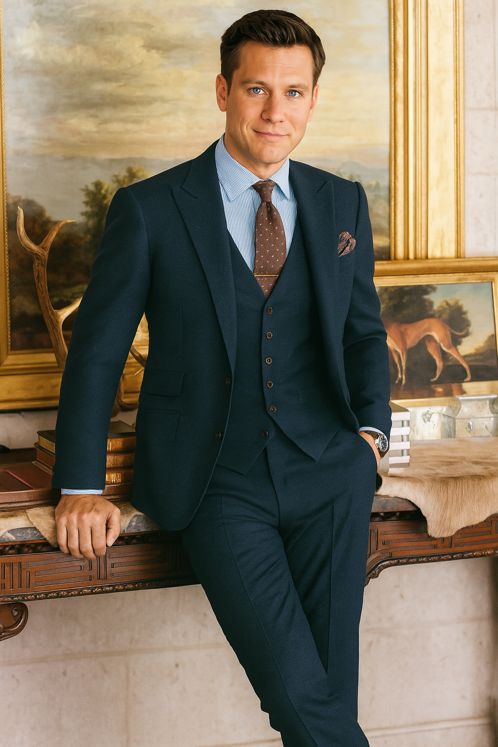 3 Piece Vested Suits