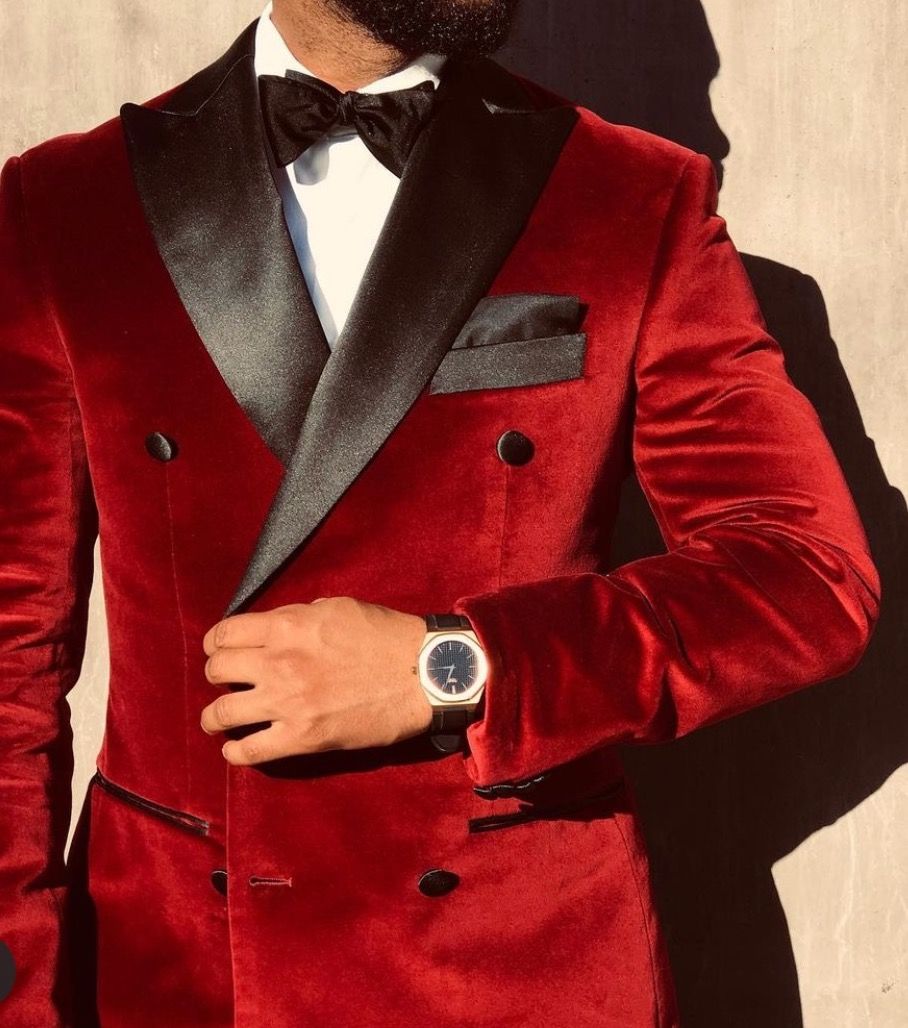What events call for a red tuxedo?