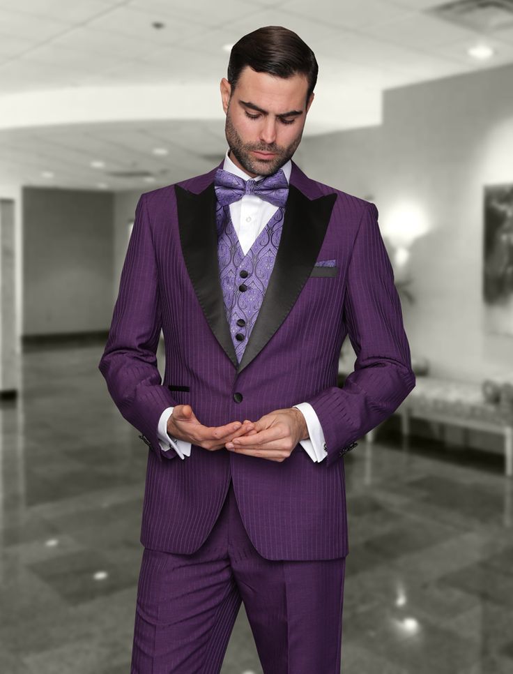Are purple tuxedos suitable for non-traditional events?