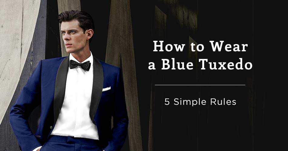 Are there specific guidelines for wearing a navy blue tuxedo? – Elegant ...