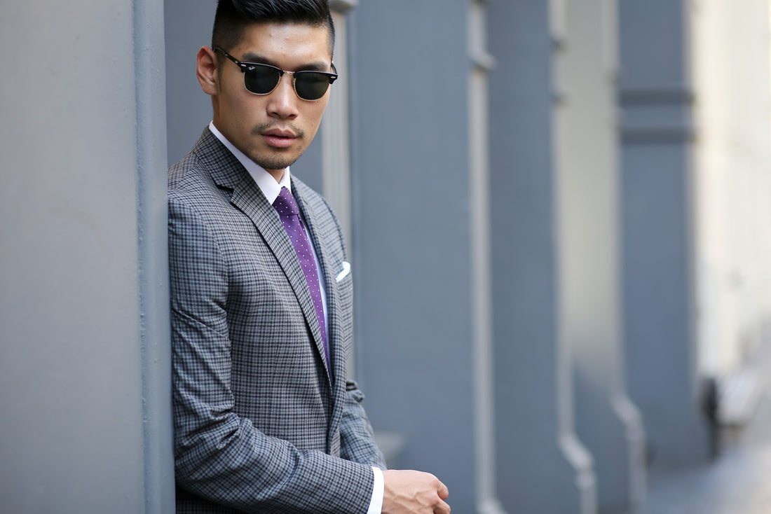 How to pull off a plaid suit for a night out?