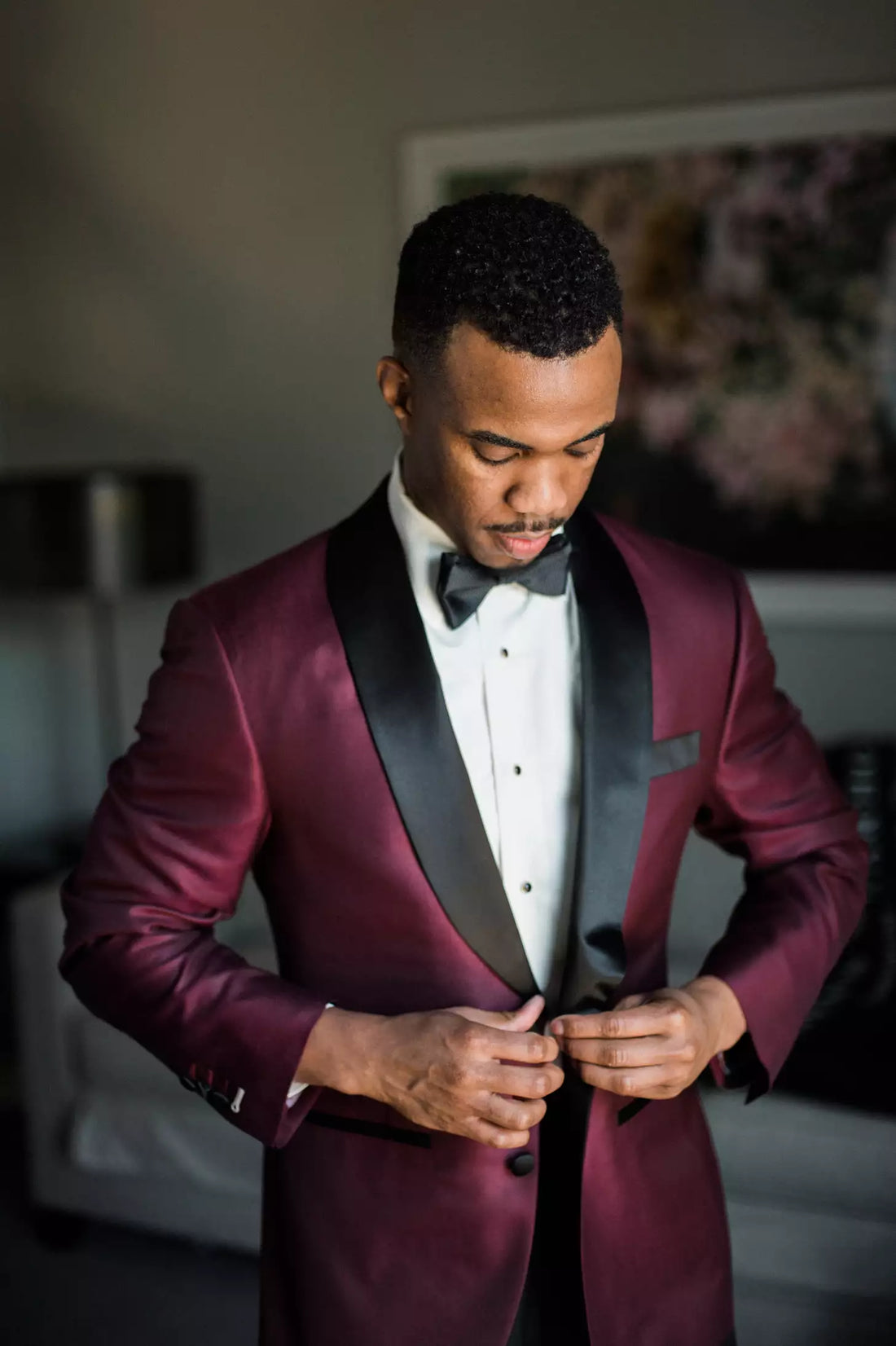 What's the significance of burgundy tuxedos?