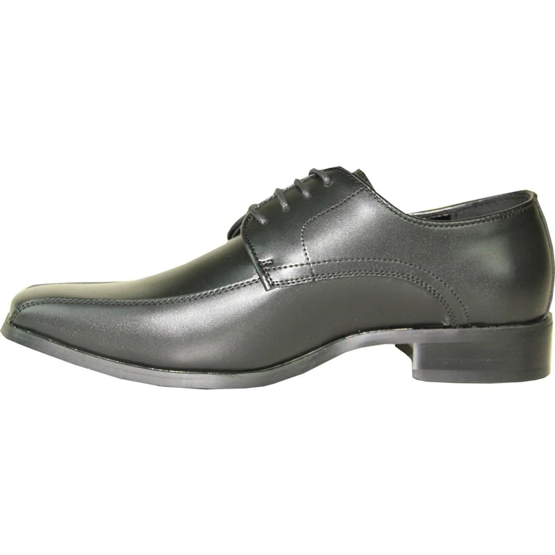 Bravo Men's Classic Bicycle Square Pointy Toe Dress Shoe - Black - Elegant Mensattire