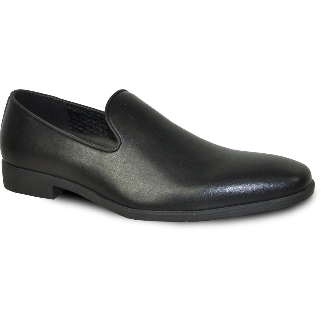 Bravo Men's Classic Slip-on Loafer Dress Shoe in Black - Elegant Mensattire