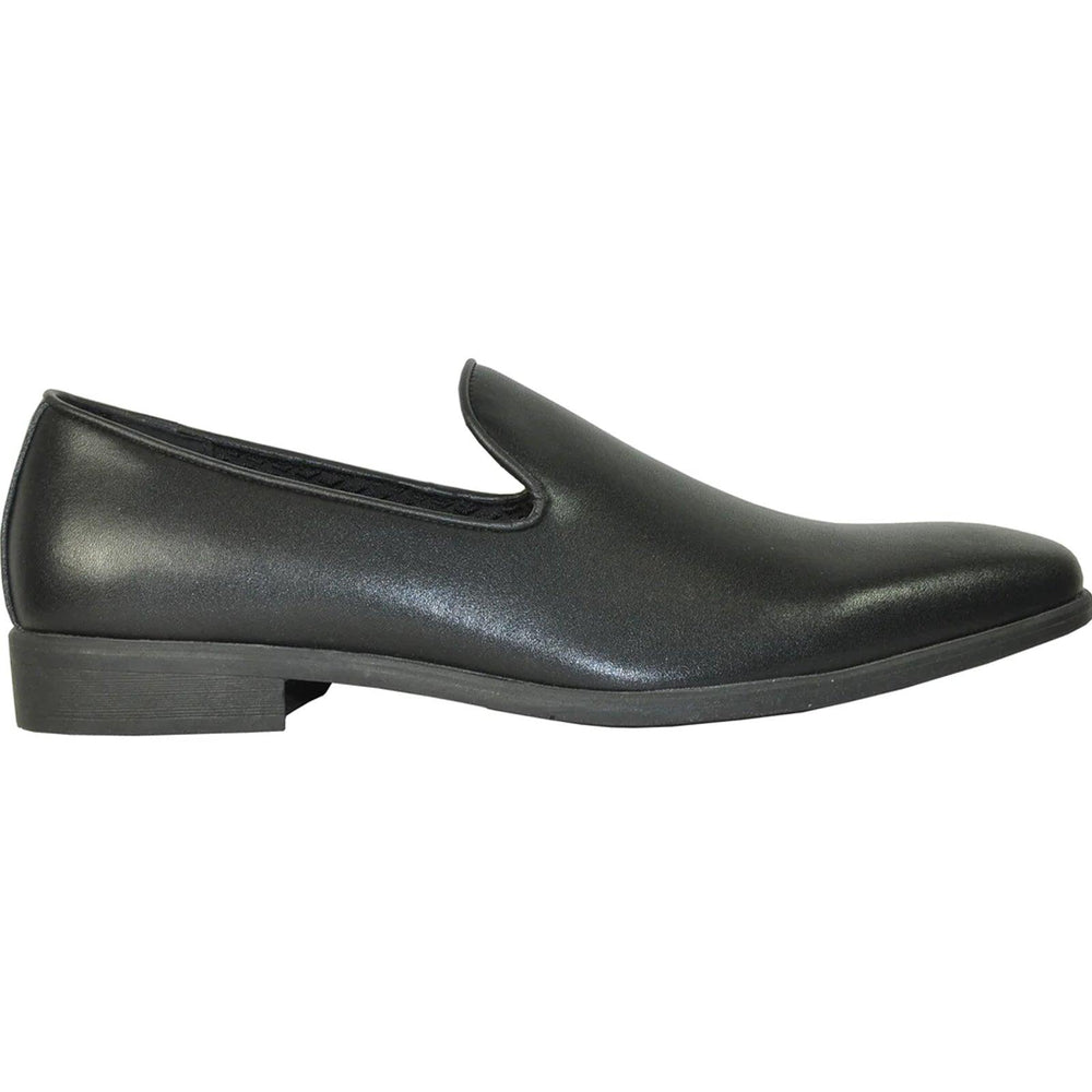 Bravo Men's Classic Slip-on Loafer Dress Shoe in Black - Elegant Mensattire