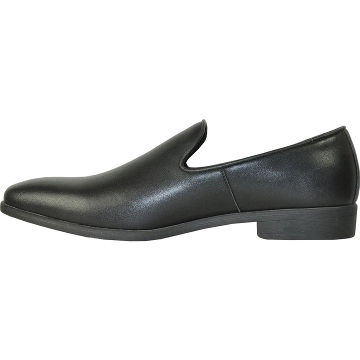 Bravo Men's Classic Slip-on Loafer Dress Shoe in Black - Elegant Mensattire