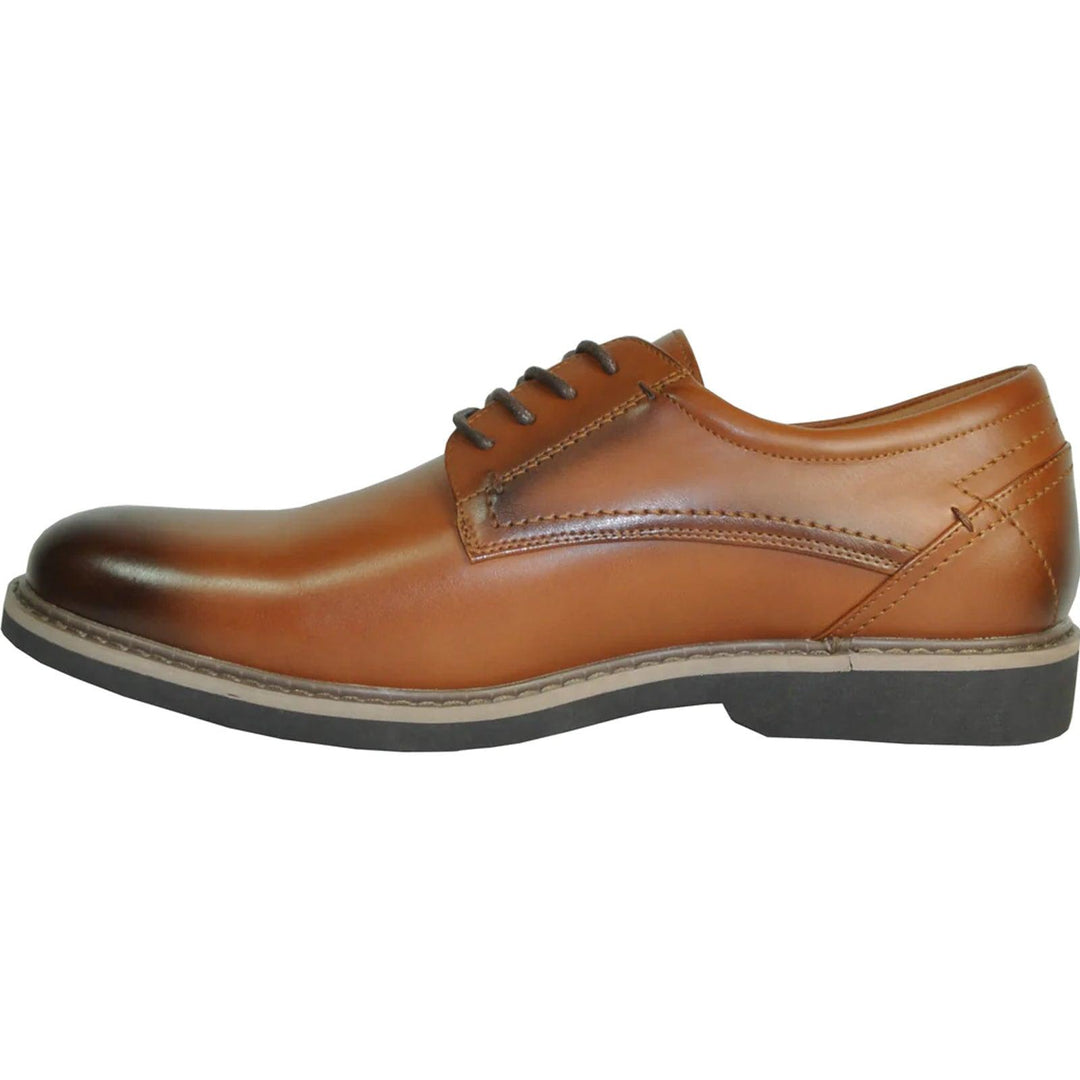 Classic Bravo Oxford - Antique Cognac Dress Shoe (Relaxed Fit) - Elegant Mensattire