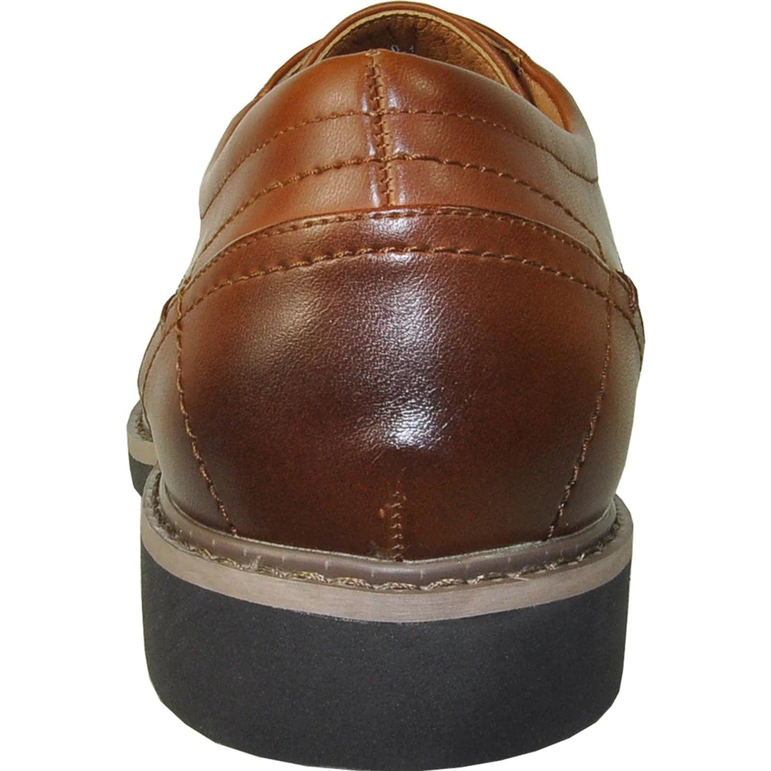 Classic Bravo Oxford - Antique Cognac Dress Shoe (Relaxed Fit) - Elegant Mensattire