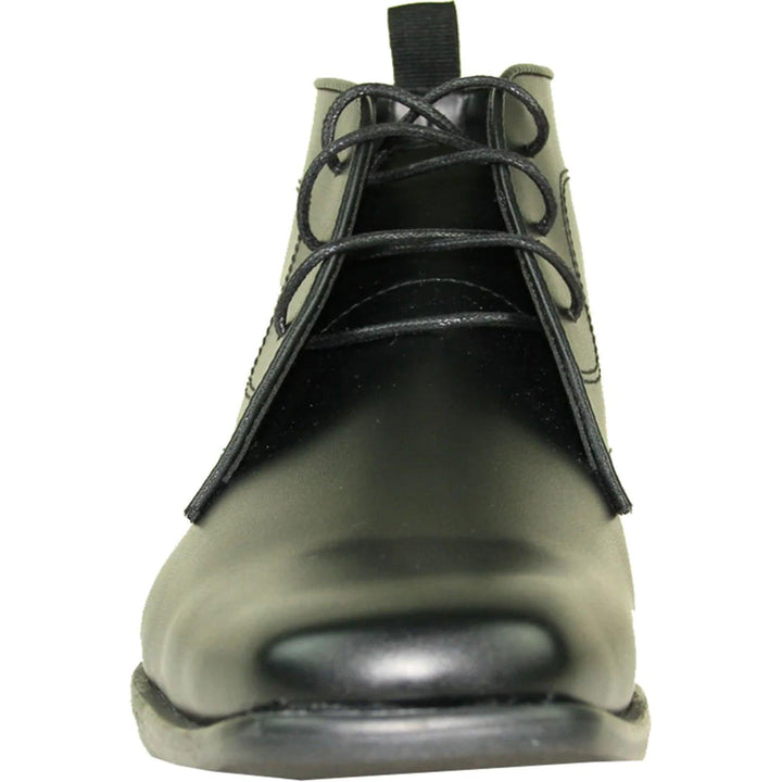 "Classic Matte Black Allure Prom & Wedding Dress Men's Ankle Boot" - Elegant Mensattire