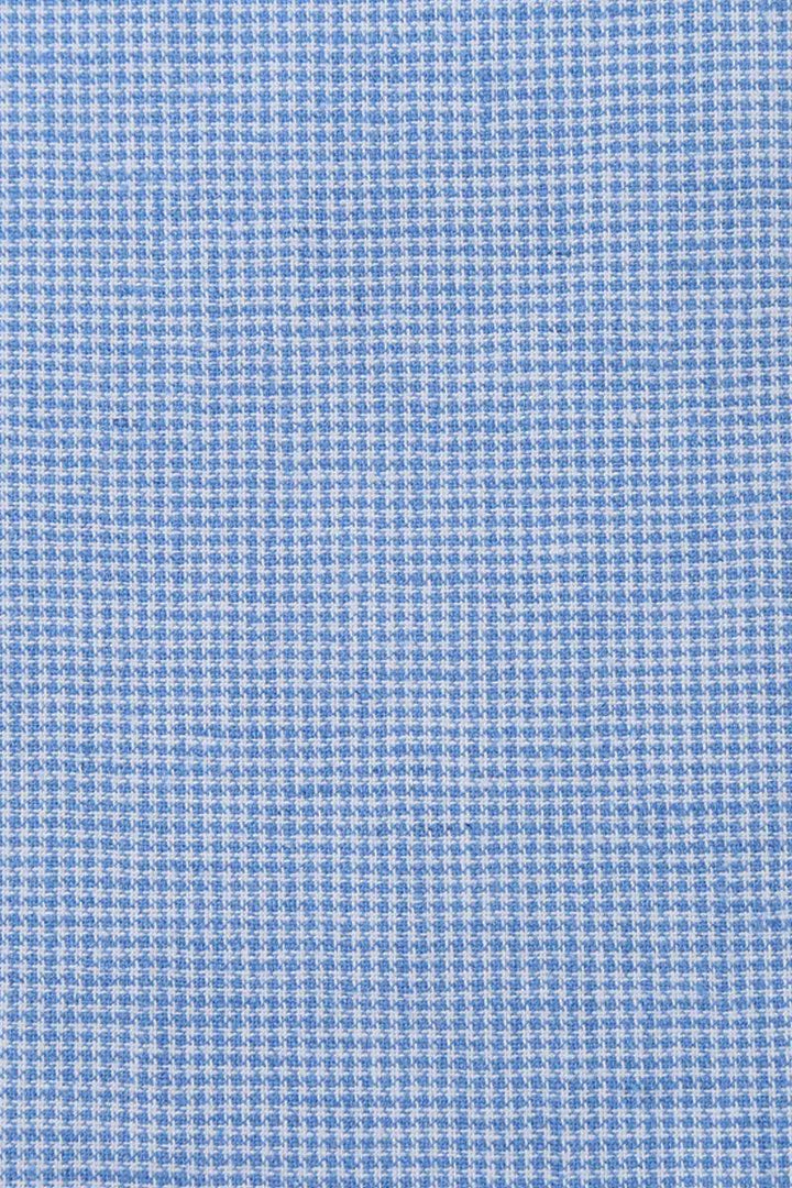 Collection

Renoir Sky Blue Houndstooth Linen-Cotton Blazer: Classic 2-Button Sport Coat - Elegant Mensattire