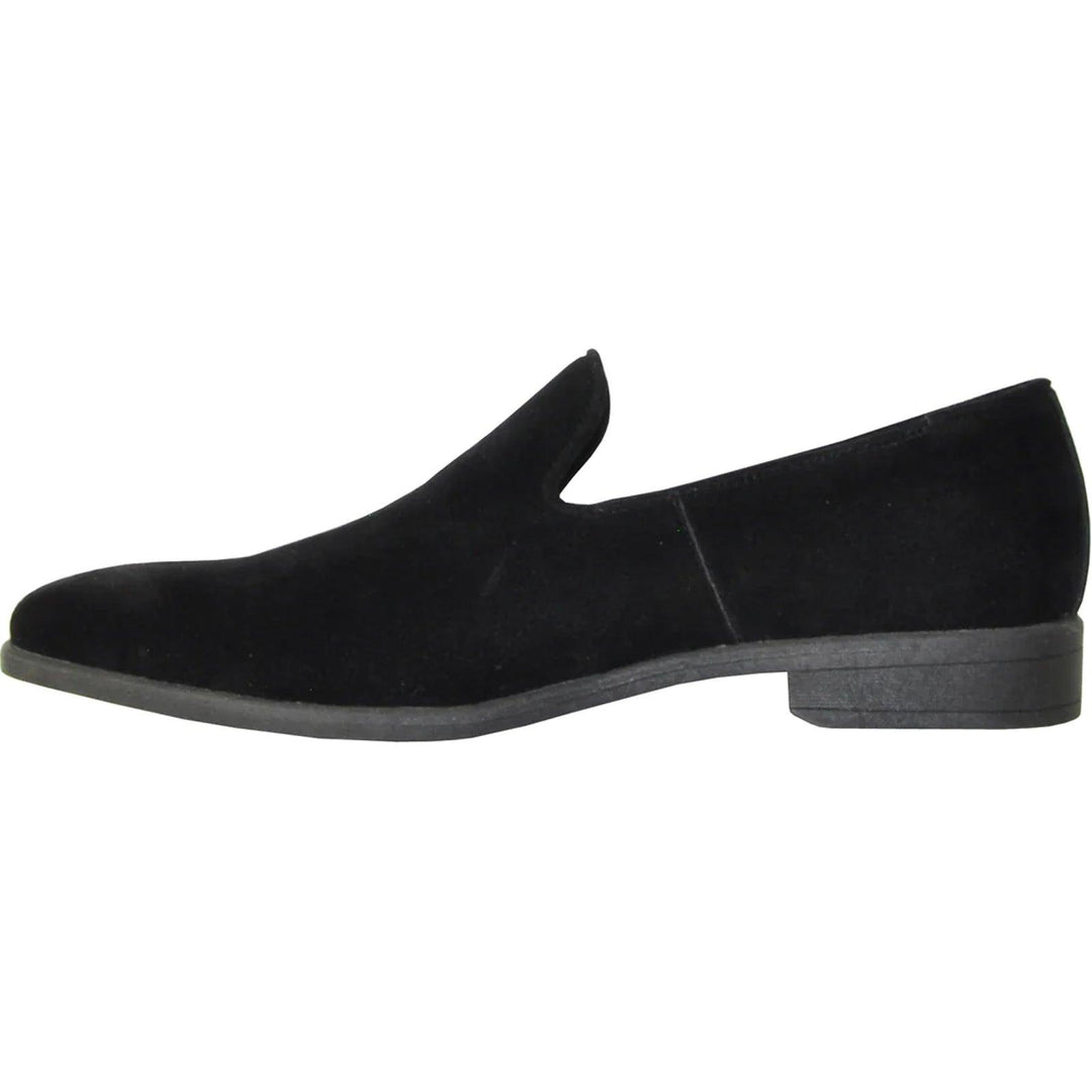 Deluxe

"Bravo Deluxe Men's Black Vegan Suede Slip-On Dress Shoe - Perfect for Weddings & Proms" - Elegant Mensattire