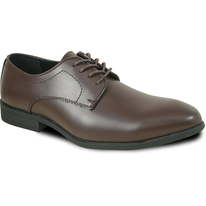 Leather

Bravo Leather Men's Round Toe Dress Oxfords in Dark Brown - Elegant Mensattire