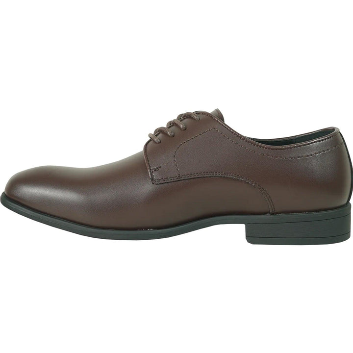 Leather

Bravo Leather Men's Round Toe Dress Oxfords in Dark Brown - Elegant Mensattire