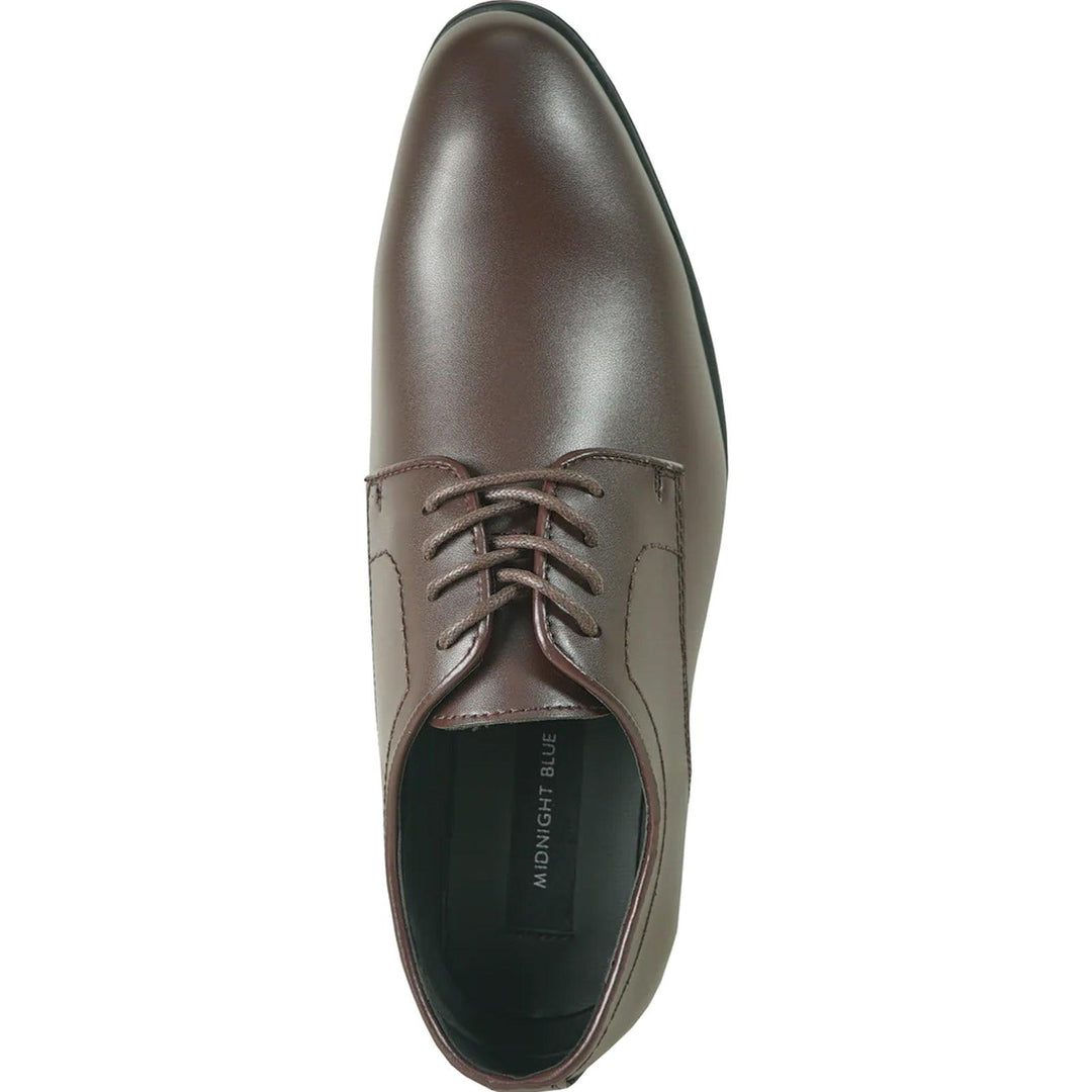 Leather

Bravo Leather Men's Round Toe Dress Oxfords in Dark Brown - Elegant Mensattire