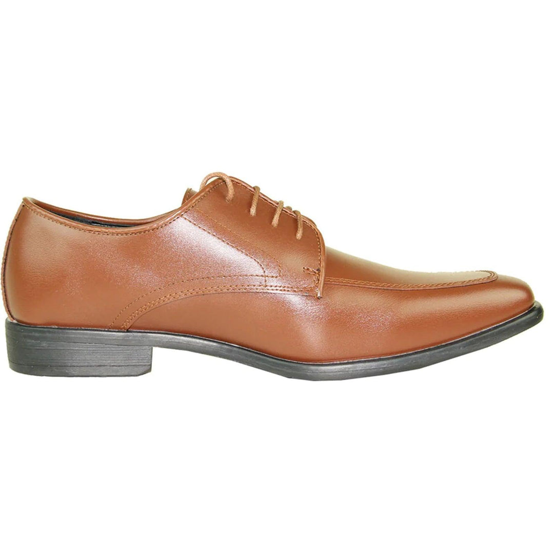 Men's Allure Light Brown Formal Oxford Lace-Up Dress & Tuxedo Shoes - Elegant Mensattire