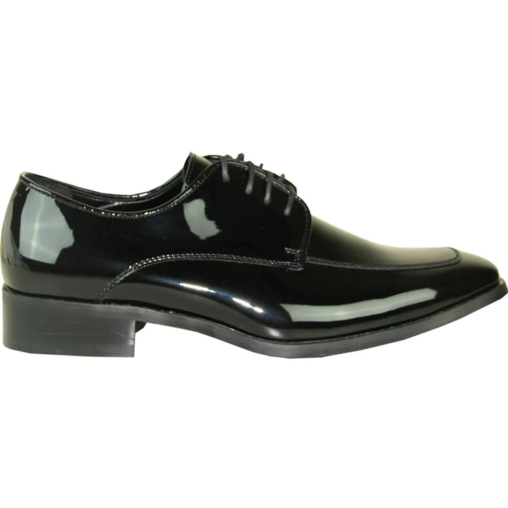 Men's Bravo Tux Shoes: Shiny Patent Moc Toe For Stylish Prom Nights - Elegant Mensattire