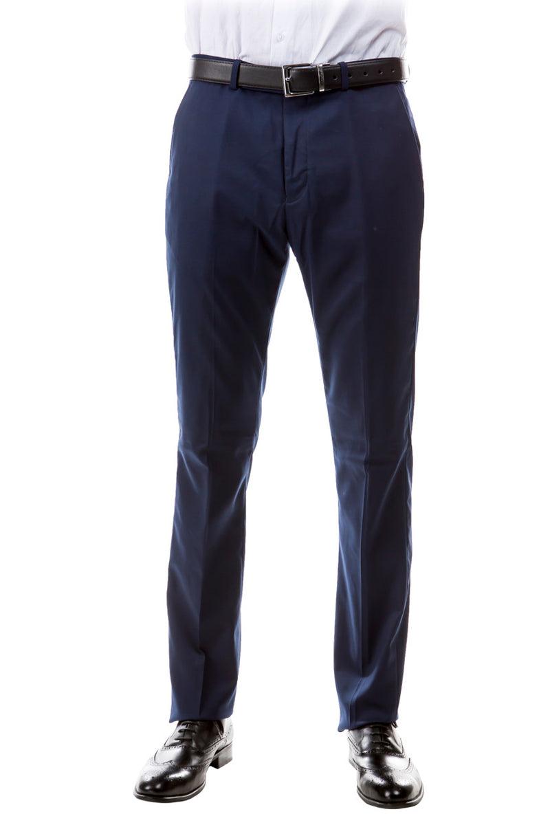 Men's Zegarie Wool Suit Pants – Navy Blue, Designer Class. - Elegant Mensattire