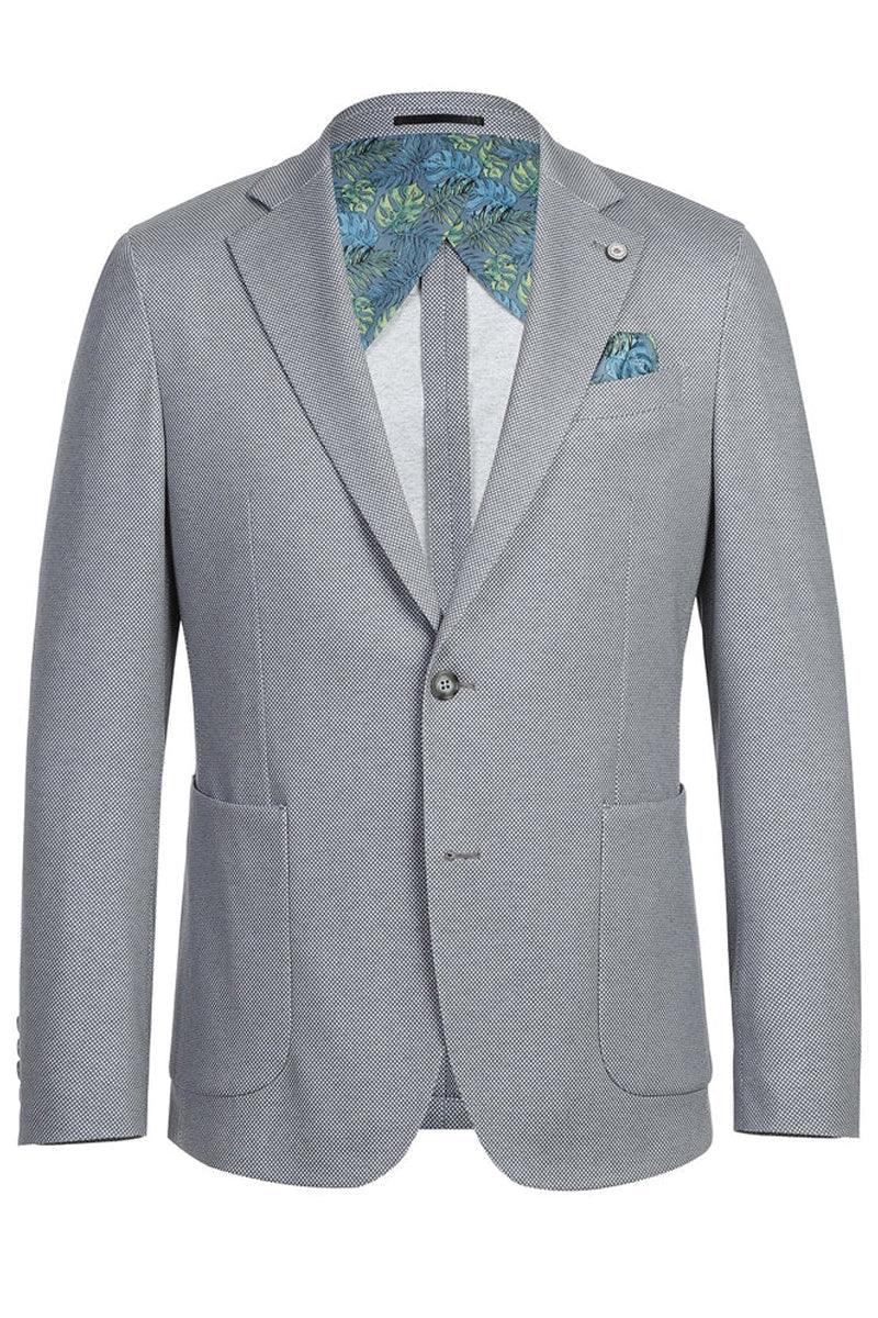 Pelago Light Grey Unconstructed Sport Blazer w/Patch Pockets - Elegant Mensattire