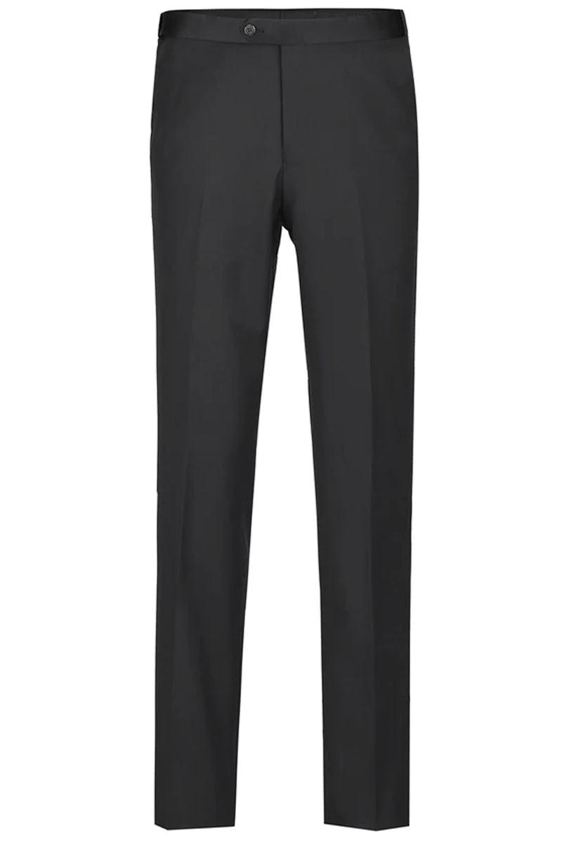 Renoir Black One-Button Tuxedo: Traditional, Classic Fit Peak - Elegant Mensattire