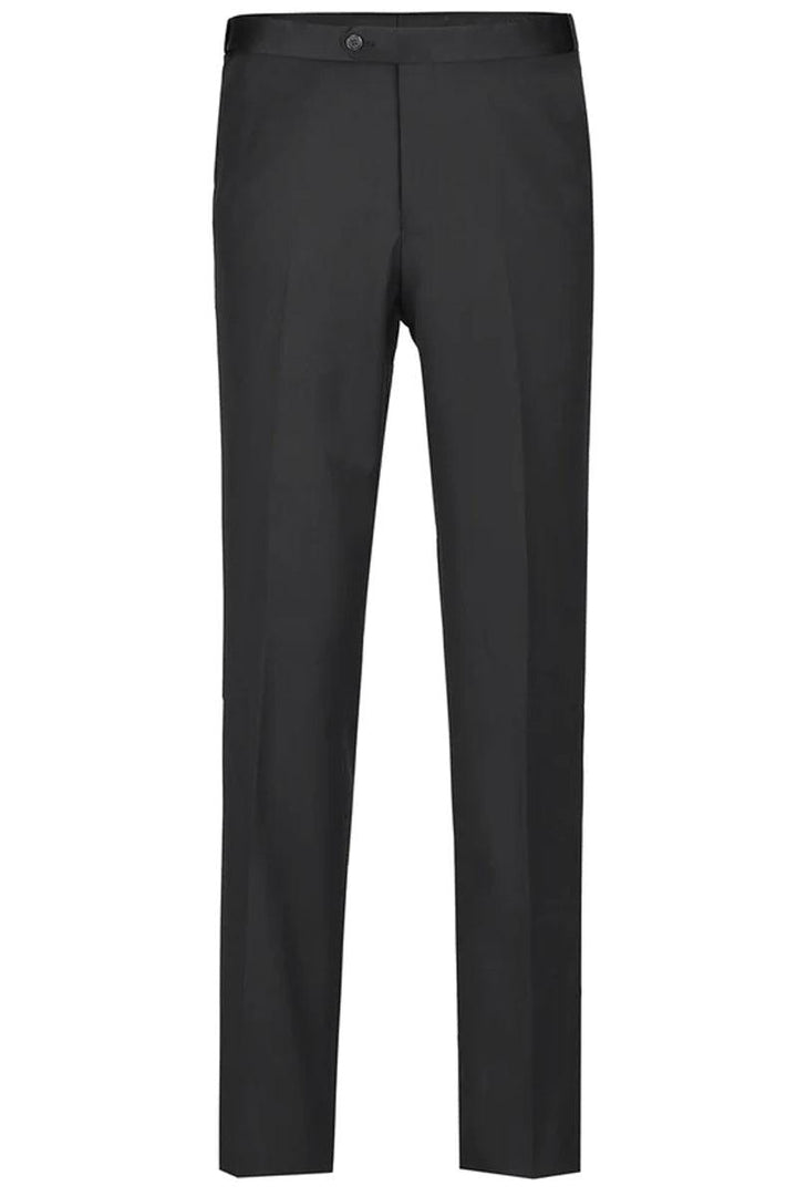 Renoir Black One-Button Tuxedo: Traditional, Classic Fit Peak - Elegant Mensattire