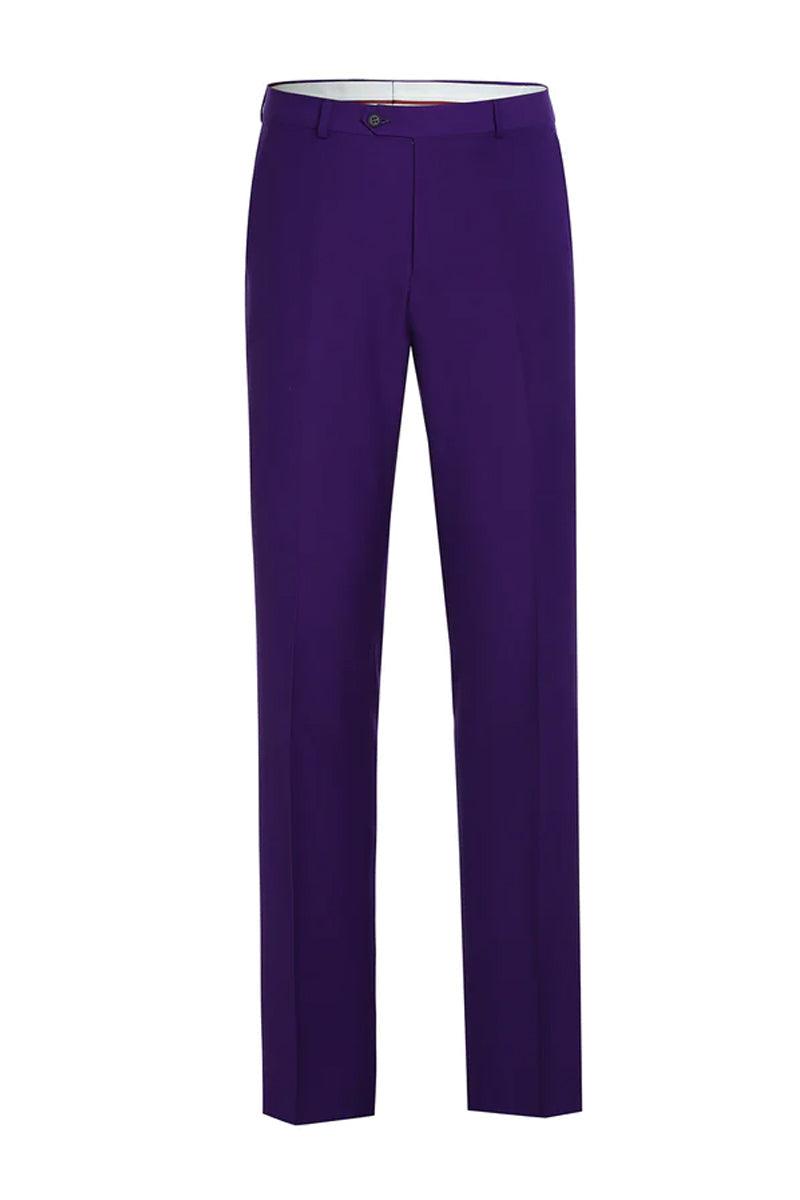 Renoir Men's 'Purple Haze' Two-Button Slim-Fit Suit - Elegant Mensattire